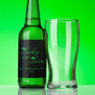 Lucky In Love Beer Bottle Label
