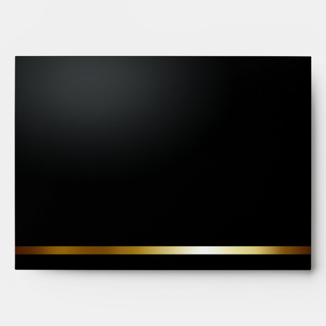 Lucky in Love black/gold A7 Envelopes (Front)