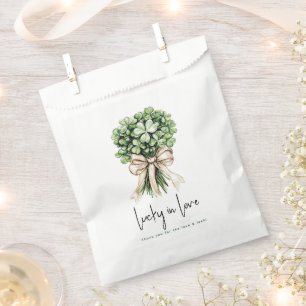 Lucky in Love Bridal Shower Clover Bouquet Favour Bags