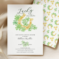 Lucky in Love Bridal Shower Invitation