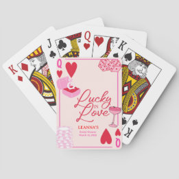 Lucky in Love, Bridal Shower, Lucky,  Playing Cards