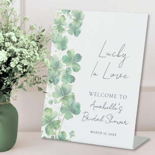 Lucky In Love Bridal Shower Welcome Sign