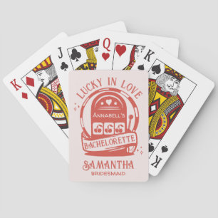Lucky in Love Casino Hand Drawn Vegas Bachelorette Playing Cards