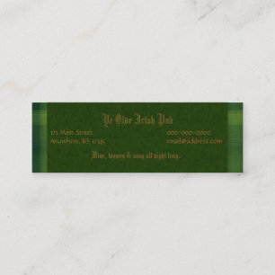 Lucky in Love Clover & Hearts Fractal Mini Business Card