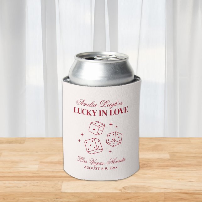 Lucky In Love Cocktails Bachelorette Weekend Can Cooler (Creator Uploaded)