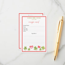 Lucky in Love Cover leaf: Bridal shower recipe