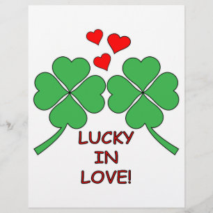 Lucky In Love Hearts Clover