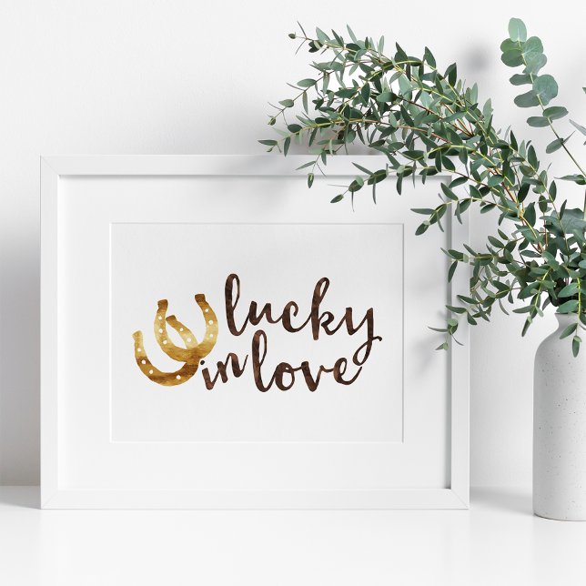 Lucky in Love Horseshoes | Art Print (Creator Uploaded)