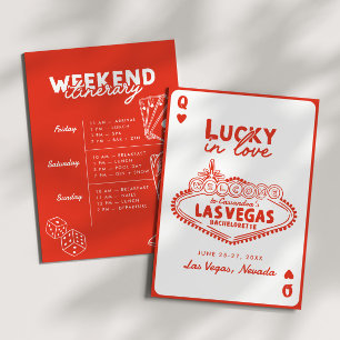 Lucky in Love Las Vegas Girls' Trip Bachelorette  Invitation