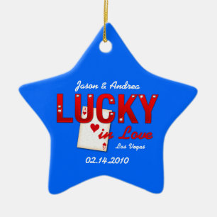 Lucky In Love Personalised Ornament