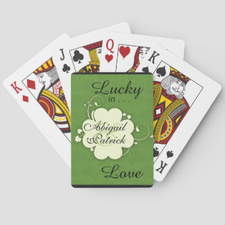 Lucky in Love Personalised Shamrock Design Cards