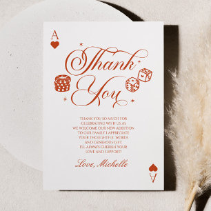 Lucky In Love Playing Card Casino Bridal Shower