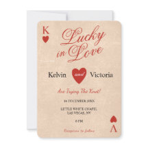 Lucky in Love Playing Card Wedding