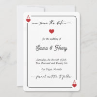 Lucky in Love Save the Date Invitation