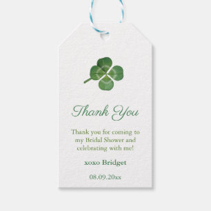 Lucky In Love St Patricks Bridal Shower Favor Tags