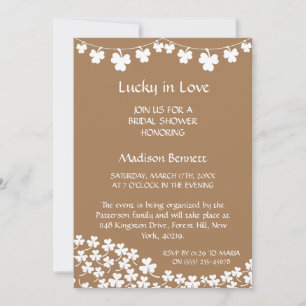 Lucky In Love St. Patrick's Day BABYShower CARD