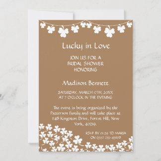 Lucky In Love St. Patrick's Day BABYShower CARD