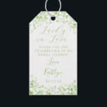 Lucky In Love St. Patrick's Day Bridal Shower Gift Tags<br><div class="desc">Celebrate in style with these sweet, modern and very trendy "Lucky in Love" bridal shower gift tags. The design features green watercolor love hearts with matching easy to personalise wording which is perfect for a St. Patrick's day or Irish themed wedding celebration. Matching items can be found in the collection....</div>