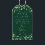 Lucky In Love St. Patrick's Day Bridal Shower Gift Tags<br><div class="desc">Celebrate in style with these sweet, modern and very trendy "Lucky in Love" bridal shower gift tags. The design features green watercolor love hearts with matching easy to personalise wording which is perfect for a St. Patrick's day or Irish themed wedding celebration. Matching items can be found in the collection....</div>