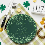 Lucky In Love St. Patrick's Day Bridal Shower Paper Plate<br><div class="desc">Celebrate in style with these modern and very trendy bridal shower or birthday party paper plates. This design is easy to personalize with your special event wording and your guests will be thrilled when they see these fabulous plates. Matching items can be found in the collection.</div>
