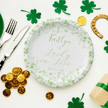 Lucky In Love St. Patrick's Day Bridal Shower Paper Plate<br><div class="desc">Celebrate in style with these modern and very trendy bridal shower or birthday party paper plates. This design is easy to personalise with your special event wording and your guests will be thrilled when they see these fabulous plates. Matching items can be found in the collection.</div>