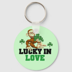 Lucky in Love St. Pat's Tshirts and Gifts Key Ring