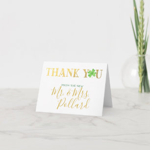 Lucky in Love Thank You Note Card