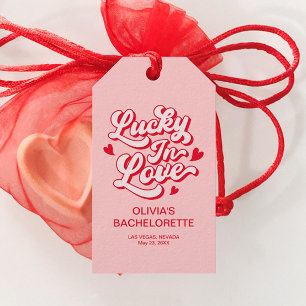 Lucky In Love Vegas Bachelorette Party Favour Gift Tags