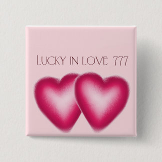 Lucky in Love wedding buttons