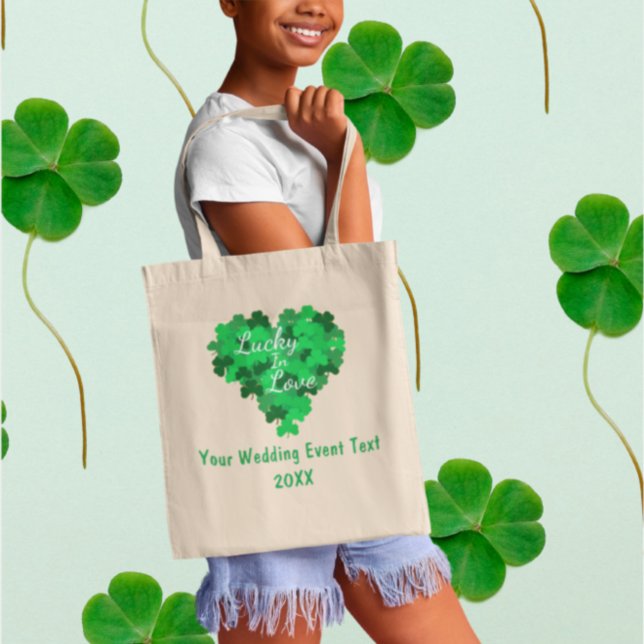 Lucky In Love Wedding Event Tote Bag (Creator Uploaded)