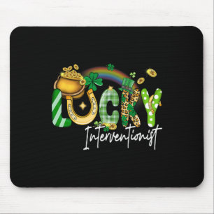 Lucky Interventionist St Patricks Day Family Match Mouse Pad