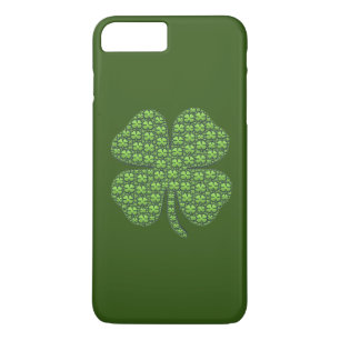 Lucky Irish Clover Dark Green Case-Mate iPhone Case