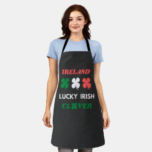 Lucky irish clover ireland st.patrick's day  apron