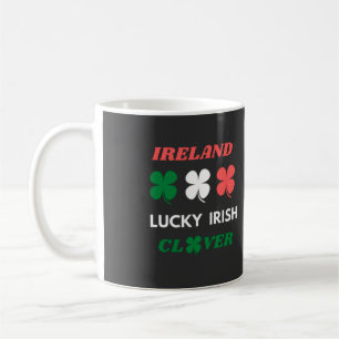Lucky irish clover ireland st.patrick's day   coffee mug