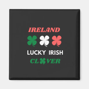 Lucky irish clover ireland st.patrick's day magnet