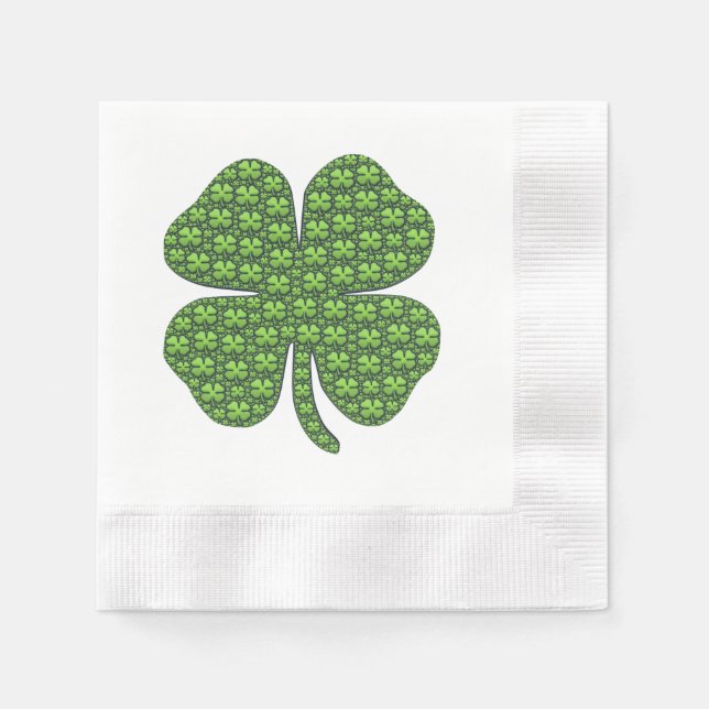 Lucky Irish Clover Napkin (Front)