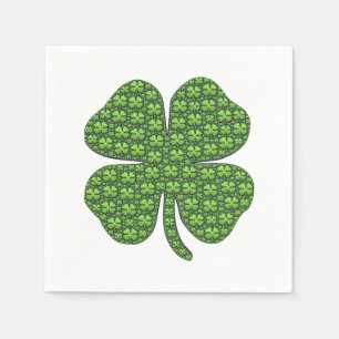 Lucky Irish Clover Paper Napkin