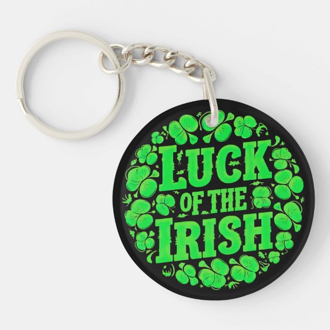 Lucky Irish Clovers Key Ring (Front)