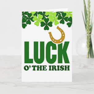 Lucky Irish Fortune Card
