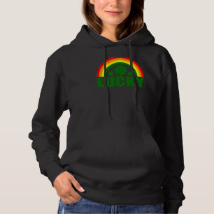 Lucky Irish Four Leaf C  St Patrick's Day Rainbow Hoodie