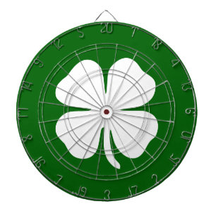 Lucky Irish Green Clover Dartboard