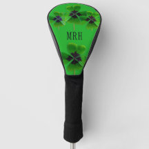 Lucky Irish Green Monogram Initials Personalised