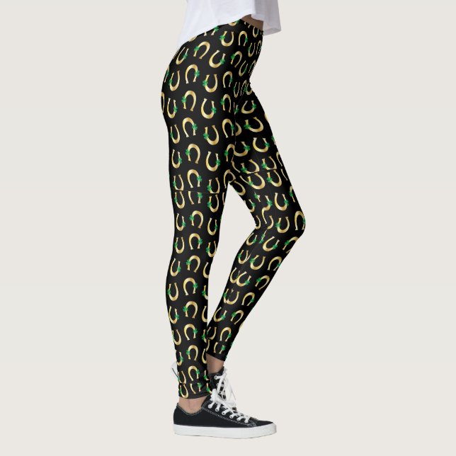 Lucky Irish Horseshoes Leggings (Right)