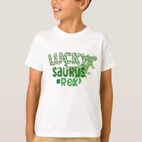 Lucky Irish Kids Saurus Rex Tee, Dinosaur Lover