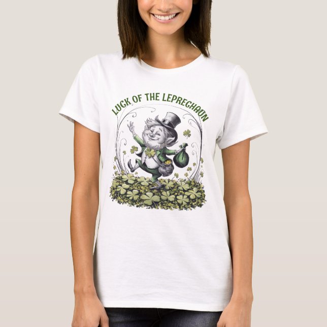 Lucky Irish Leprechaun T-Shirt (Front)