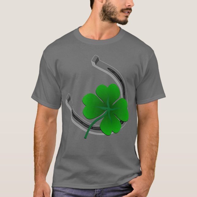 Lucky Irish Men's T-Shirt St Patrick's Shirt Gift (Front)
