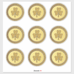 Lucky Irish Shamrock Gold Coin