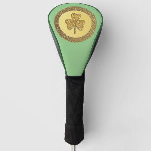 Lucky Irish Shamrock Gold Coin Golf Head Cover