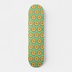 Lucky Irish Shamrock Gold Coin Patterned Skateboard
