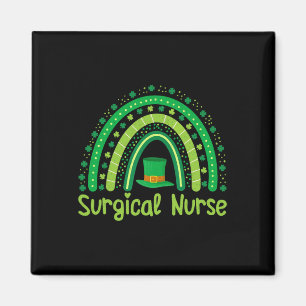 Lucky Irish Shamrock Paddy's Day Surgical Nurse  Magnet